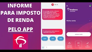 Informe de Rendimentos para Imposto de Renda 2024 Pelo APP Bradesco [upl. by Agni]