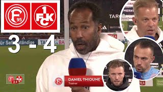 Thioune Anfang Hoffmann Interview Nach Dem Spiel Fortuna Düsseldorf 3 vs 4 FC Kaiserslautern 261024 [upl. by Yliab231]