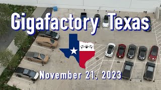 quotMuddied Up Cybertruckquot Tesla Gigafactory Texas 11212023 955AM [upl. by Hobey379]