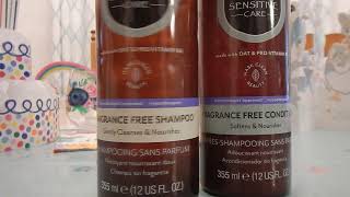 HASK SENSITIVE CARE FRAGRANCE FREE SHAMPOO amp CONDITIONER REVIEW [upl. by Munmro]