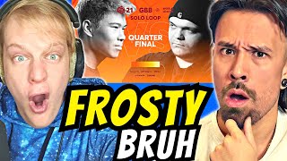 FROSTY vs SXIN  GBB 21 REACTION with indicatorbeatbox [upl. by Etireugram]