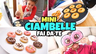 MINI CIAMBELLE 🍩 Ricetta Super Facile e Gioco Fai Da Te [upl. by Wilek]