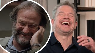 Matt Damon Shares Incredible Robin Williams GOOD WILL HUNTING Story  INTERVIEW [upl. by Olegnalehcim]