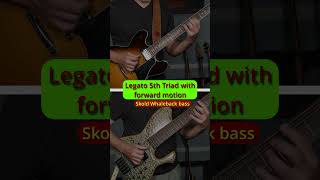 Legato 5th triad with forward motion altered dominant Skjold bass gibson 335 [upl. by Yznyl265]