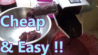 How To Process BERRIES or FRUIT  CHEAP and EASY  Weston Tomato Press [upl. by Vanda]