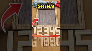 How to set all number in the framemini wood toywood working art skillshand craft ideas shorts [upl. by Weston]