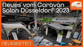 Caravan Salon Düsseldorf 2023 Neue Zeltanhänger amp ZubehörHighlights [upl. by Sonitnatsnok]