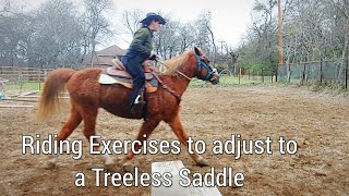 Hilason Treeless Western Saddle trial  Riding Exercises to establish a better seat [upl. by Rettuc527]