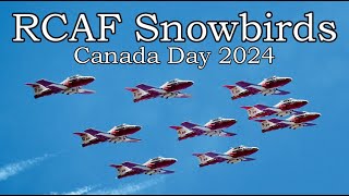 RCAF Snowbirds Canada Day Flypast in 4K  Ottawa  20240701 [upl. by Blasien71]