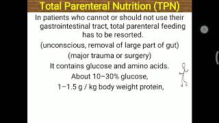 Total Parenteral Nutrition [upl. by Evaleen415]