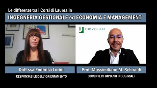 Ingegneria Gestionale vs Economia e Management [upl. by Enirac973]