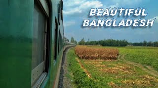 Beautiful Bangladesh  Rural view from train [upl. by Anikehs]