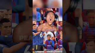 Ronaldo SCORES and Speeds PC falls on his head ishowspeed ishowspeedclip fyp fifa ronaldo [upl. by Gertrudis]