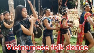 Folk dance with gong music in the Central Highlands of Vietnam  P14 [upl. by Alick316]