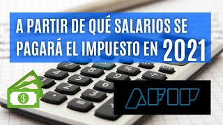 NUEVA ESCALA IMPUESTOS A LAS GANANCIAS 2021 AFIP [upl. by Nnod323]