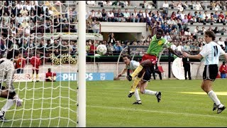 Camerún 1 Argentina 0 Italia 90 Gol de Biyik [upl. by Parnas818]