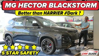 2024 MG Hector Blackstorm Edition  Black Beauty with Updated Features  Tata Harrier Petrol Rival 🔥 [upl. by Neelyhtak]