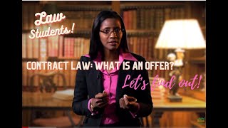 Contract Law  Introduction amp Offer Part 1 [upl. by Netsua]