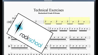 Technical Exercises Grade 8 Drums [upl. by Assennej]