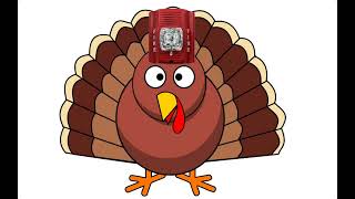 Turkey Gobbling sound effect but edited to a code 3 fire alarm like sound [upl. by Nodnek351]