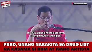 Dating Pang Duterte idinetalye kung paano nalaman na kasama umano sa drug list ng PDEA si PBBM [upl. by Gerdi]