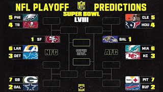 2024 NFL PLAYOFF AND SUPER BOWL PREDICTIONS [upl. by Photina]