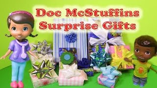 What is inside the Doc McStuffins Birthday Surprises Toys Video [upl. by Antonetta773]