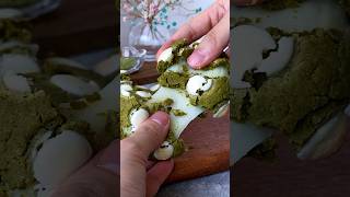 Matcha Lovers MustTry Recipe Chewy Matcha Mochi Cookies 🍵🍪 bakingmadeeasy matchacookie [upl. by Atina]