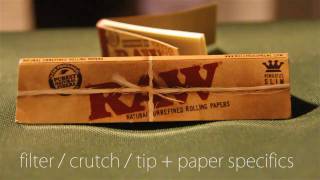 How to Roll a Filter  Crutch  Tip for your Joint  Paper and Filter Specifics [upl. by Lahcim]