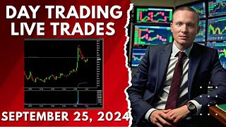 Live Day Trading  Sept 25 2024 daytrade stocks [upl. by Ardnassac]