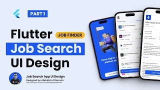 Flutter UI Tutorial  Job Search Job Finder App UI Design Figma to Flutter  PART 1 [upl. by Robbins907]