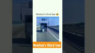 Newton 3rd law of motion physics animation trendingshorts ytshorts [upl. by Ehtyaf]