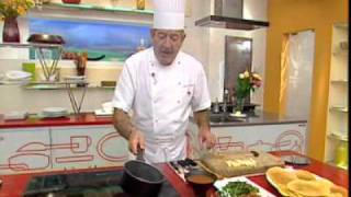 Karlos Arguiñano en tu cocina Crepes de pimiento verde con queso [upl. by Airamzul]