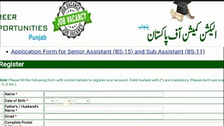 How To Apply Online For ECP Jobs 2024 • Election Commission Jobs in Pakistan • [upl. by Aynatahs]