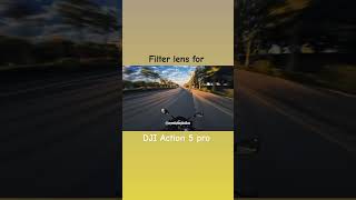 Filter lens for Action camera for vlogging trending travel djiaction5pro actioncamera lens on [upl. by Elayor]