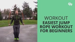 The Easiest Jump Rope Workout for Beginners from Crossrope [upl. by Argela398]