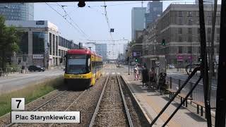 Tramwaje Warszawa 2021 Linia 7 [upl. by Ynnattirb]