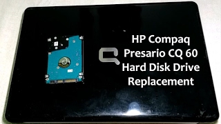 HP Compaq Presario CQ60 Hard Disk HDD replacement [upl. by Oyek]