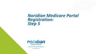 Noridian Medicare Portal Registration Step 5 [upl. by Lyris]