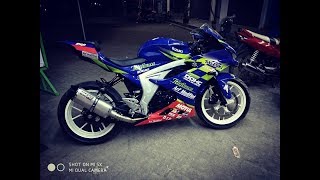 Modifikasi Suzuki GSXR150 knalpot racing GSX Anti brebet [upl. by Maxine671]