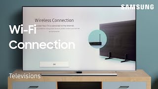 How to connect your TV to a WiFi Network  Samsung US [upl. by Atilem678]