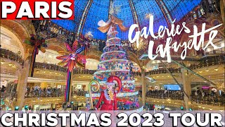 PARIS GALERIES LAFAYETTE at CHRISTMAS  Food amp Decoration tour  Vlogmas 2023 video 1 [upl. by Glover]