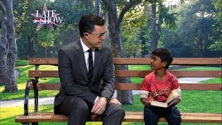 Stephen Gets Starstruck Meeting Lion Star Sunny Pawar [upl. by Say496]