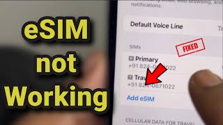 eSIM not working in iPhone  How to Fix [upl. by Yna]