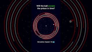 ➡️Will the ball escape the circles simulation viral satisfying [upl. by Banwell]