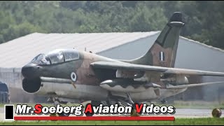 Beautiful Departure Volkel Airshow 2013 2x Corsair II Hellenic Air Force [upl. by Lauter120]