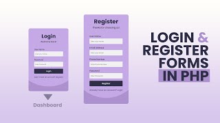 Responsive Login and Register Forms  Admin authentication PHP MySQL 2024 [upl. by Orabla389]