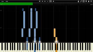 Sabaton  Attero Dominatus Easier Synthesia Piano Tutorial with MIDI [upl. by Cordle]