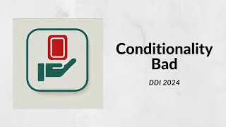 DDI 2024  Conditionality Bad  Stupek [upl. by Brinson593]