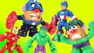 Marvel Super Hero Mr Potato Head Mixable Mashable Surprise Transformations [upl. by Cristy]